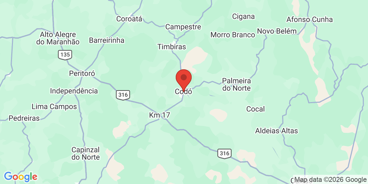 Ubicación geográfica del estudio: -4.4553000, -43.8856000