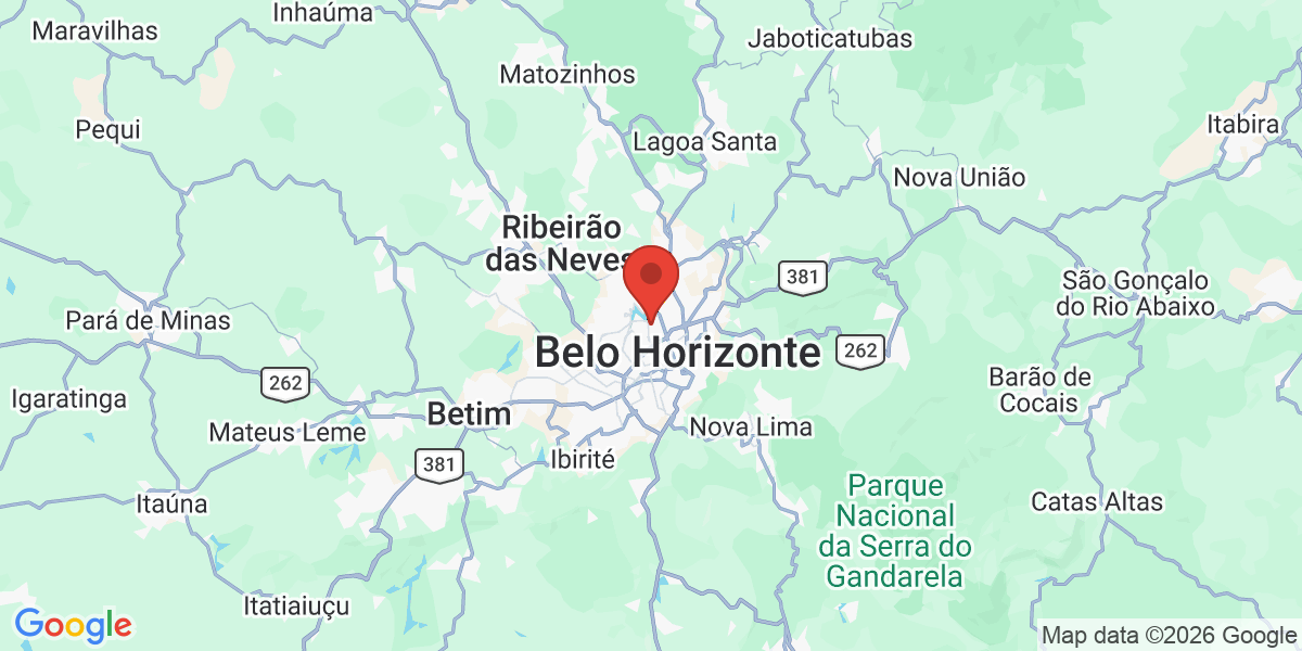 Ubicación geográfica del estudio: -19.8652780, -43.9722220