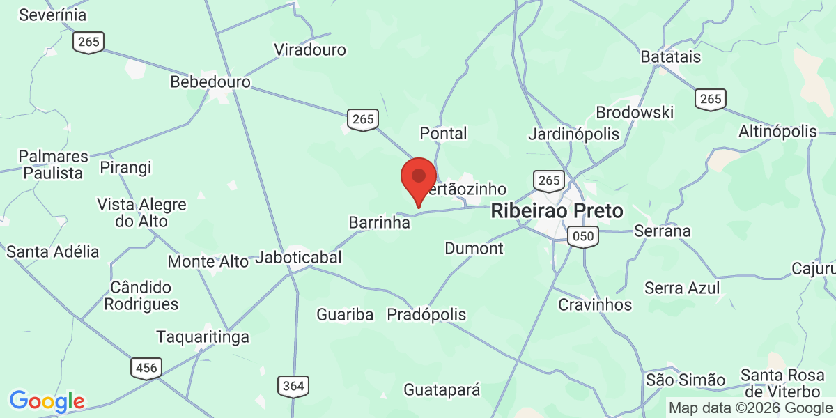 Ubicación geográfica del estudio: -21.1667000, -48.0833000