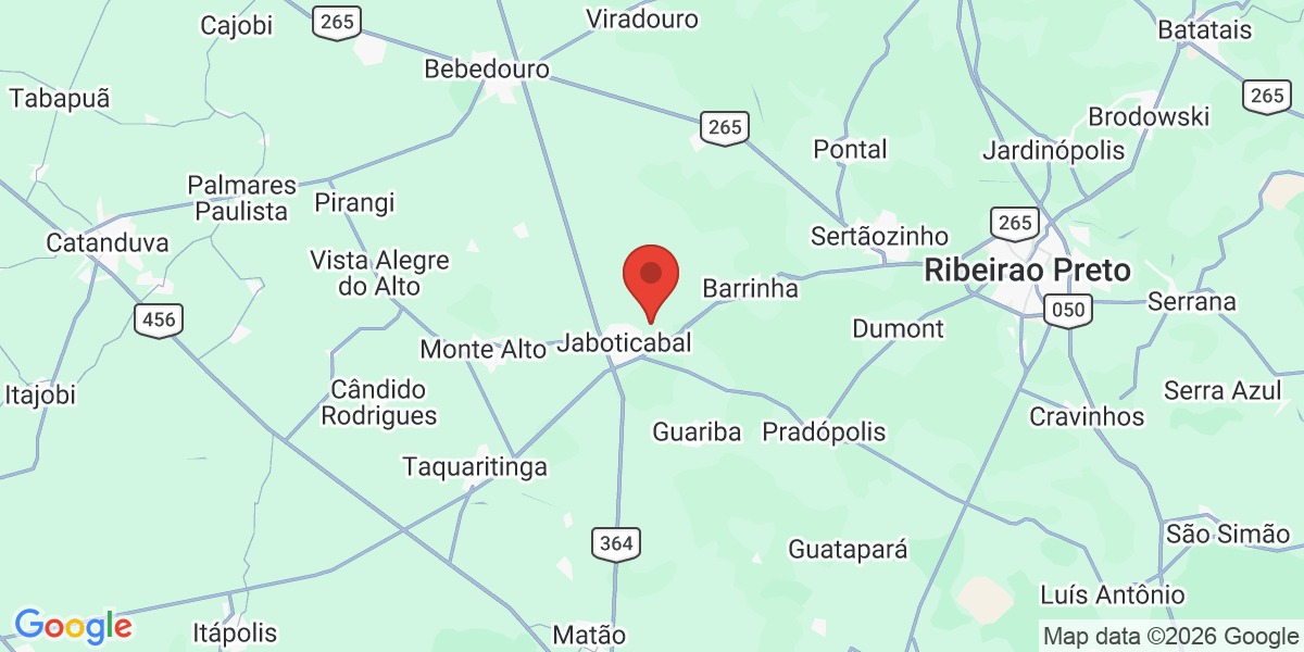 Ubicación geográfica del estudio: -21.2347220, -48.2858330