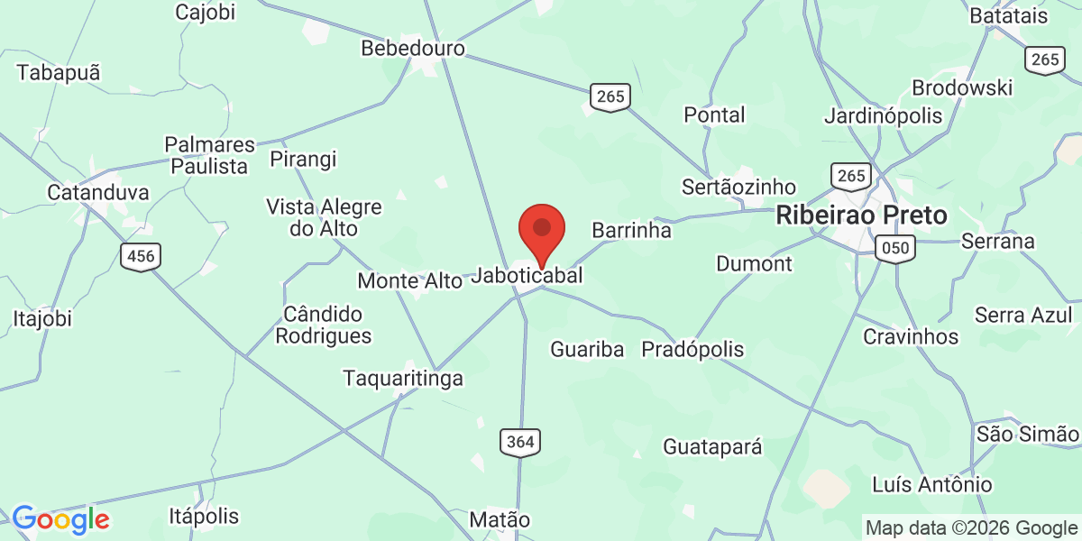 Ubicación geográfica del estudio: -21.2479910, -48.2975200