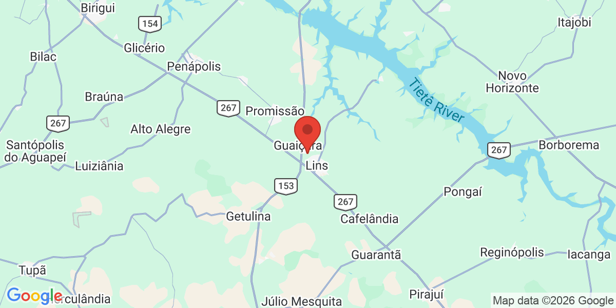 Ubicación geográfica del estudio: -21.6442000, -49.7720000