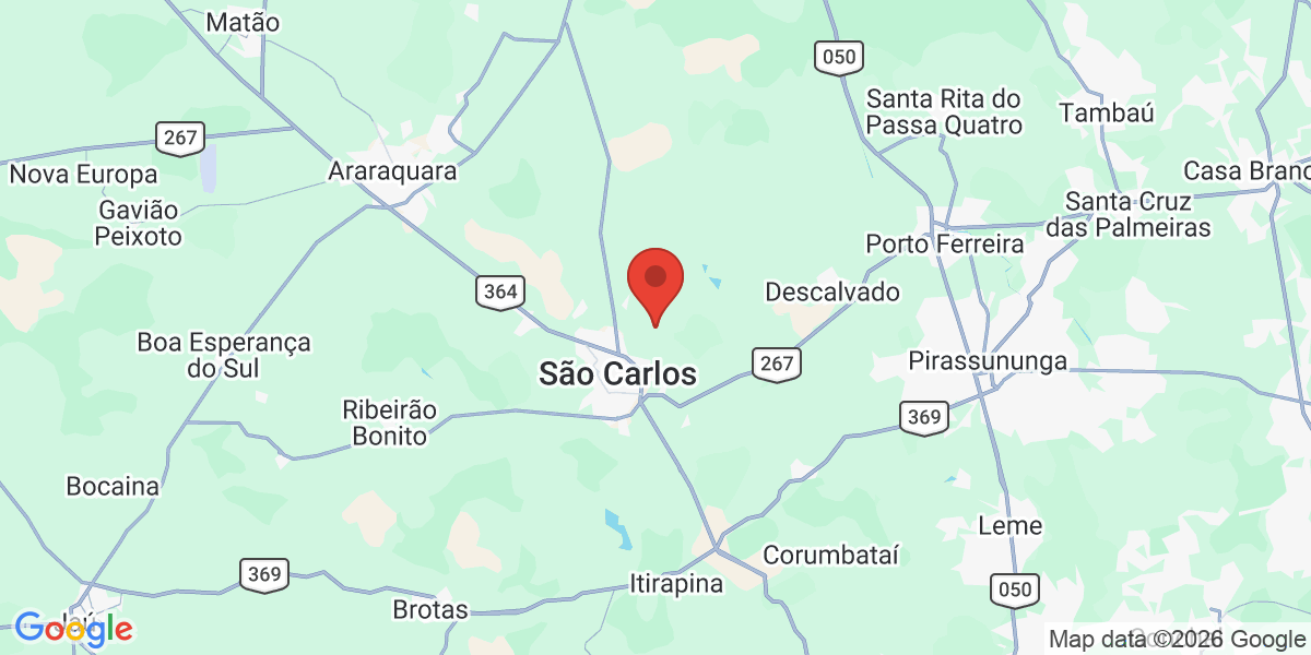 Ubicación geográfica del estudio: -21.9592000, -47.8425000