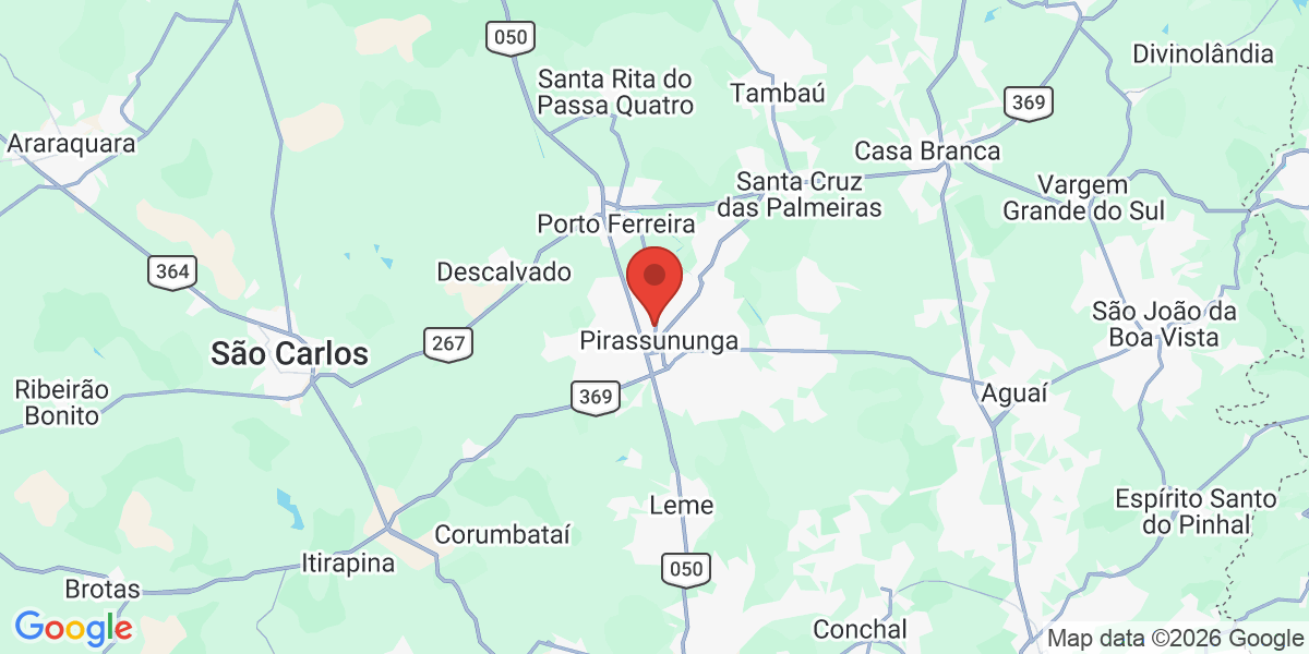 Ubicación geográfica del estudio: -21.9813740, -47.4307840