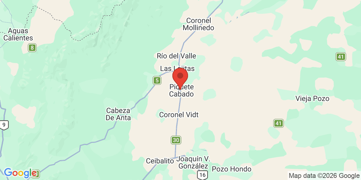 Ubicación geográfica del estudio: -24.8166670, -64.1833330