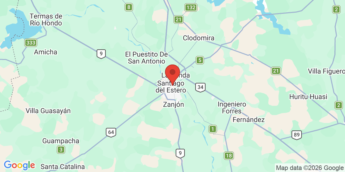 Ubicación geográfica del estudio: -27.7797430, -64.2564360