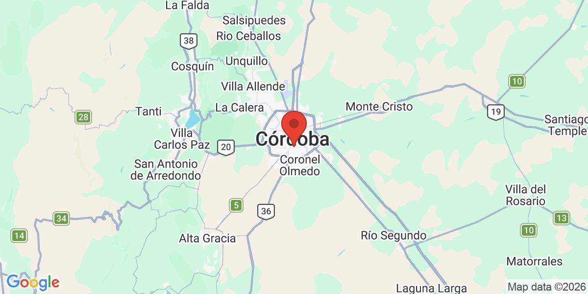 Ubicación geográfica del estudio: -31.4402570, -64.1850200