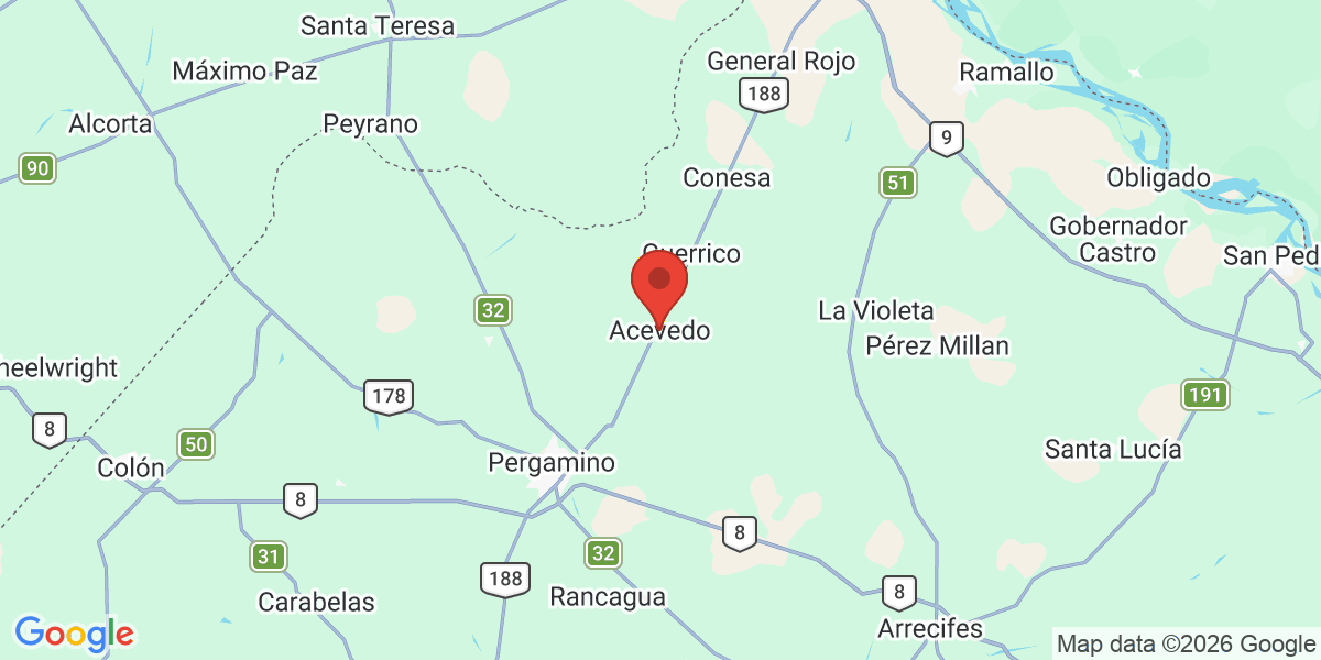 Ubicación geográfica del estudio: -33.7550000, -60.4394440