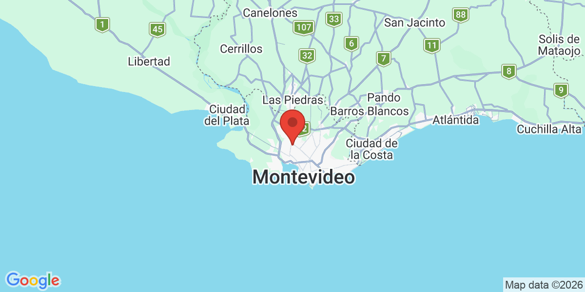 Ubicación geográfica del estudio: -34.8333330, -56.2166670