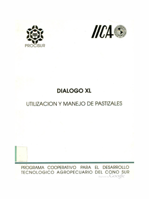 Diálogo XL Utilización y Manejo de Pastizales