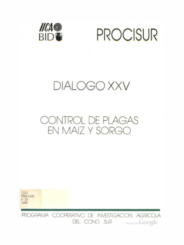 Diálogo XXV Control de Plagas en Maíz y Sorgo