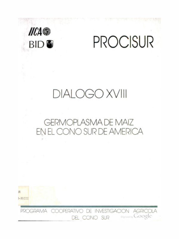 Diálogo XVIII Germoplasma de Maíz en el Cono Sur de América