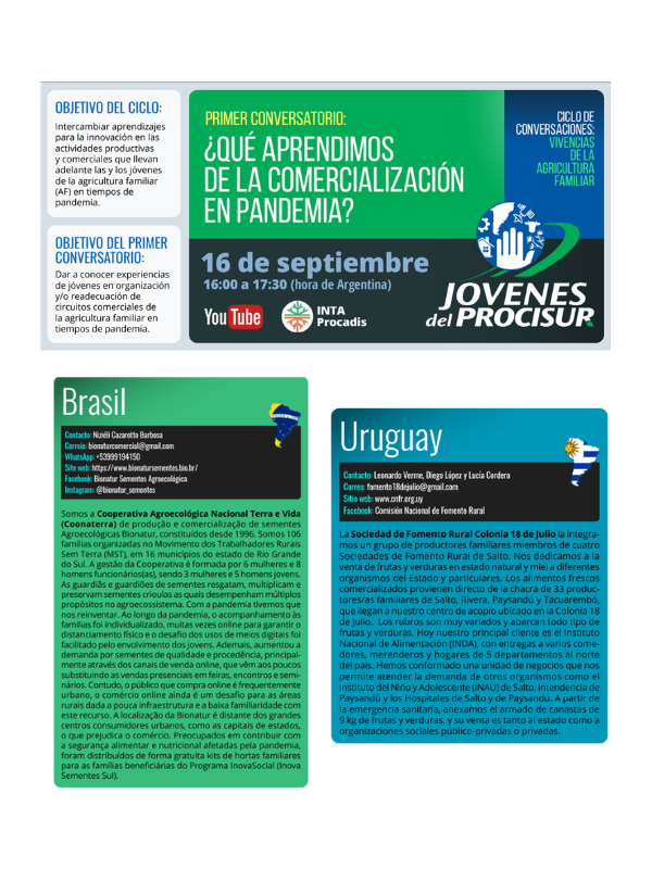 Primer conversatorio ¿Qué aprendimos de la comercialización en pandemia?