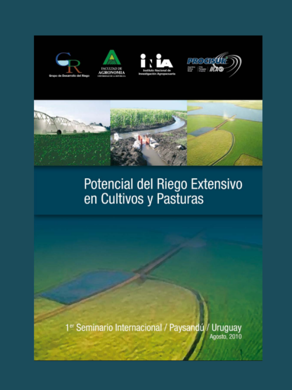 Potencial del riego extensivo en cultivos y pasturas