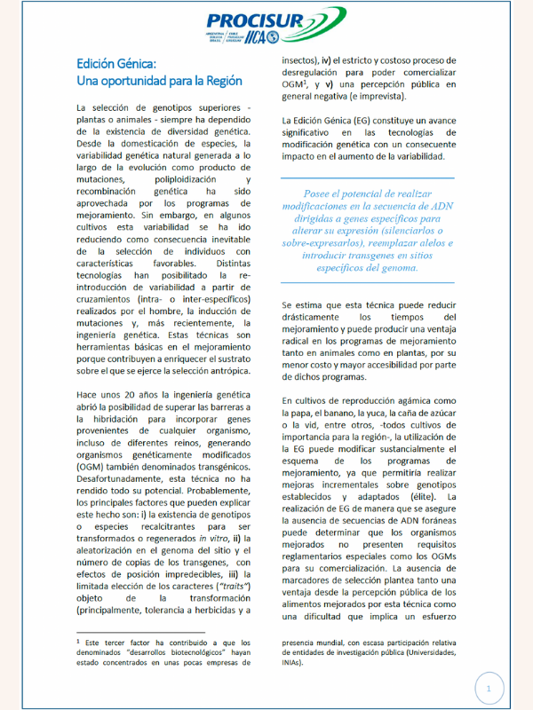Edición Génica: una oportunidad para la región